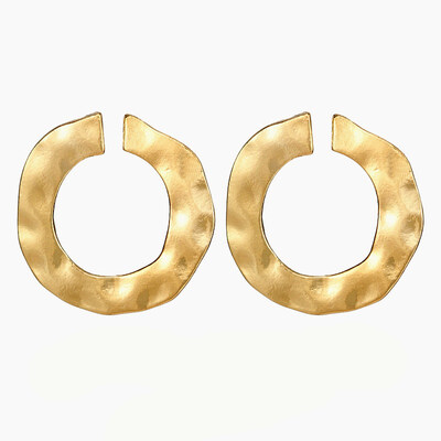 

Fashion Geometric Round Stud Earrings Metal Statement Earrings for Women Ladies Party Gold Silver Jewelry Jewelry Wholesale