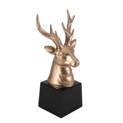 

Greensen Antique Deer head Decoration Window Decoration Deer head Model Home Craft Decoration
