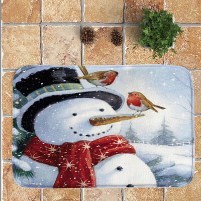 

Tailored Merry Christmas Welcome Doormats Indoor Home Carpets Decor 40x60CM