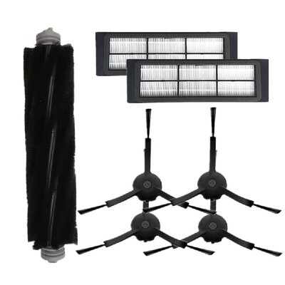 

7PCS Main Brush Side Brushes HEPA Filter Cleaning Tool Replacements for Xiaomi Xiaowa Roborock Vacuum Cleaner