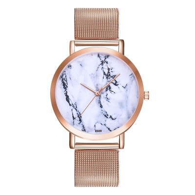 

〖Follure〗Woman Fashion Plant Pattern Alloy Steel Strap Analog Quartz Round Watch