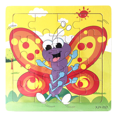 

Gotoamei Wooden Puzzle Educational Developmental Baby Kids Training Toy