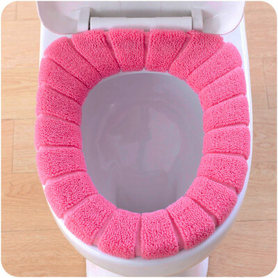 

JPGIF Comfortable Velvet Coral Toilet Seat Cover Standard Pumpkin Pattern Cushion