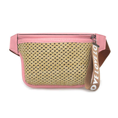 

Straw Woven Shoulder Women Waist Fanny Packs Small Crossbody Chest Bags