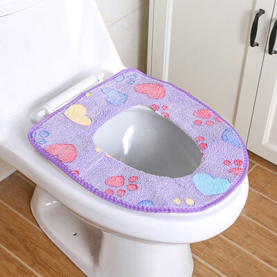 

Washable Universal Soft Toilet Seat Covers Toilet Warm Cushion Pads Bathroom Accessories