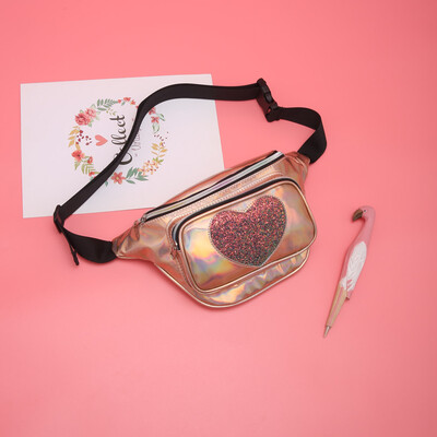 

Tailored Fashion Ladies Wild Cool Heart-Shaped Radium Pockets Shoulder Messenger Bag