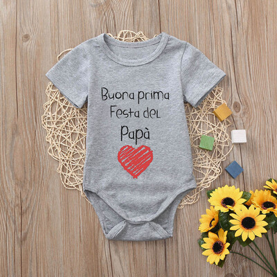 

Toddler Infant Baby Girls Boys Letter Print Tops Bodysuit Romper Sunsuit Clothes