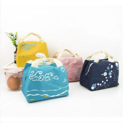 

Sell Well Fashion Women Portable Lunch Bag Insulated Thermal Cooler Box Carry Tote Travel Bag