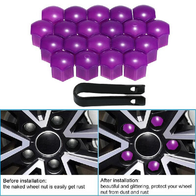 

20pcs Universal 19mm Wheel Nut Covers Lug Nut Caps Screw Protector