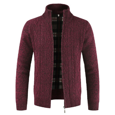 

Gobestart Fashion Mens Autumn Winter Casaul Zipper Jacket Knit Cardigan Long Sleeve Coat