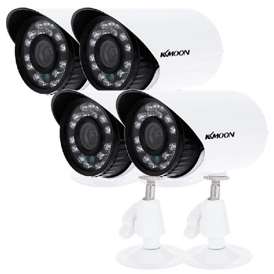

KKmoon® 4pcs lot 700TVL Cameras CMOS 36mm Weatherproof IP66 IR-CUT Filter Day Night Outdoor Indoor Home Security CCTV Bulle