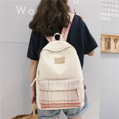 

Schoolbag female Korean Harajuku ulzzang junior high school students ins wind backpack ancient feeling girl Japanese backpack