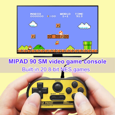 

MIPAD 90 SM Mini Game Console Built-in 20 8-Bit NES Games Support TV Output Video Game Console Handheld Game Players for Children