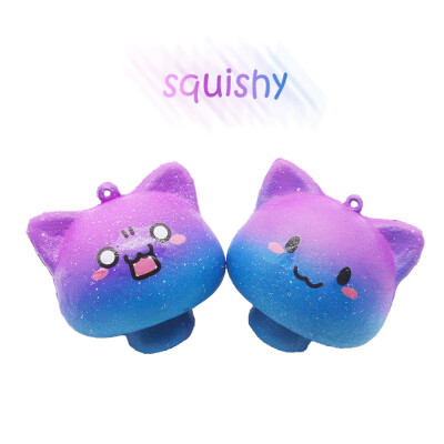 

Siaonvr Galaxy Mushroom Squishies Slow Rising Cartoon Cream Scented Stress Relief Toy