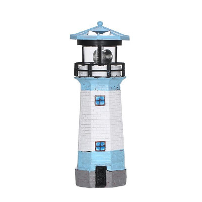 

Solar Lamp Outdoor Lighthouse with Rotating Light Garden Lights Decorative LEDs Lamps