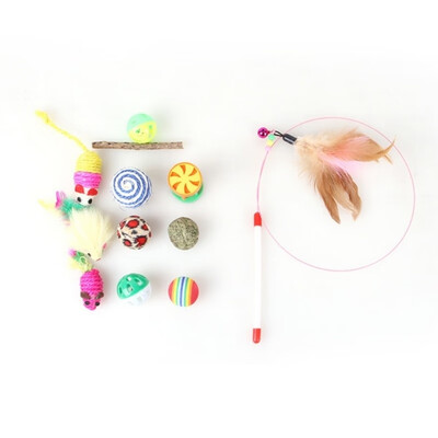 

12 Variety Small Mini Playing Mouse Toys Gift for Cats Dogs Kitten Value Pet Toys PacksMouseBallSocks