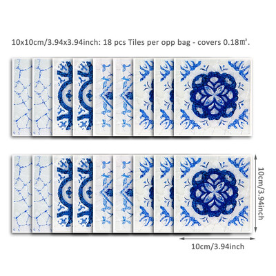 

Home Decor tile sticker paper detachable mural applique PVC non-slip waterproof bathroom kitchen desktop decoration