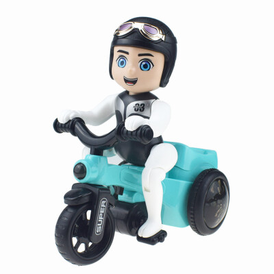 

YIWULAIn Situ Rotation Electric Three-wheeled Motorcycle Music Light Toy Children Gift