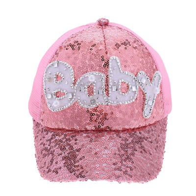 

Casual Baby Children Sun Hat Summer Baseball Letter Sequined Boys Girls Cap