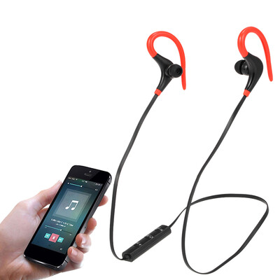 

bt-1 Wireless Bluetooth Earphone In-Ear Sports Sweatproof Earphones Earbuds Headset with Mic for iPhone Smartphone Tablet Red