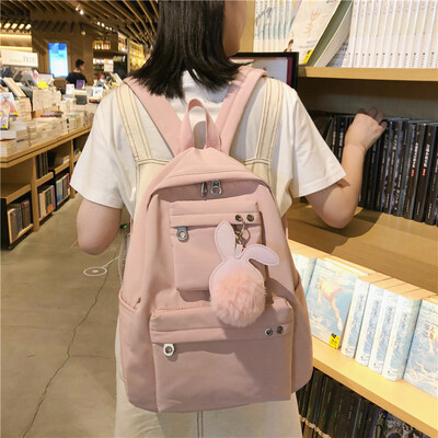 

Insfeng schoolbag female Korean version of high school backpack college students have a sense of antiquity large capacity&wid