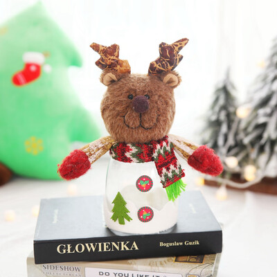 

Siaonvr Christmas Decoration Transparent Candy Jar Plastic Creative Ornaments Gift Box