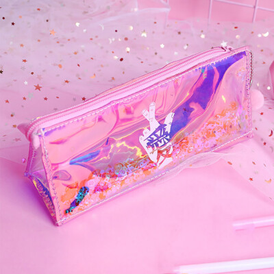 

Siaonvr Colorful Stationery Pen Pencil Case Cosmetic Bag Travel Makeup Bag High Capacity