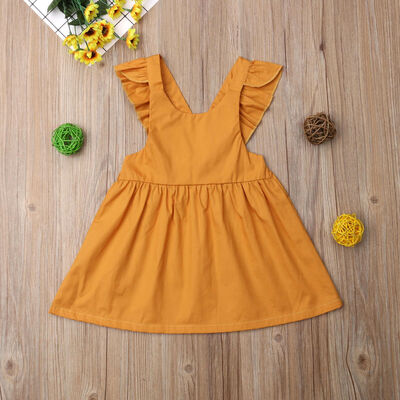 

Summer Cute Newborn Baby Kids Girls Toddler Cotton Overalls Dress Skirt Clothes
