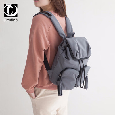 

High Quality Nylon Backpacks Woman 2018 Gray Drawstring Backpack Female Bagpack Women Bags for School Bookbags for Teenage Girls