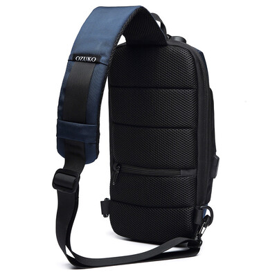 

Tailored OZUKO Mens Multi-function Messenger Bag Anti-theft Waterproof Travel Chest Bag