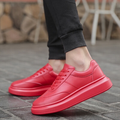

Summer White Mens Shoes&Autumn Sports Increase Mens Leisure White Tide Shoes