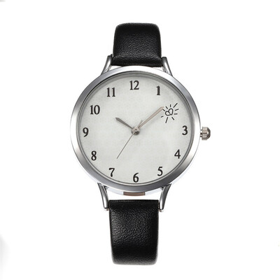 

New simple belt wrist watch female models digital engraving