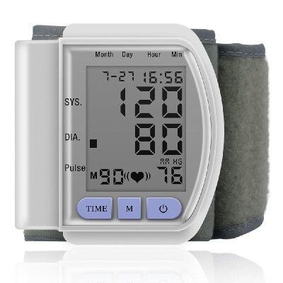 

Household Fully Automatic Wrist Band Type Digital Electronic Blood Pressure Meter Mini Size Lightweight Portable Sphygmomanometer