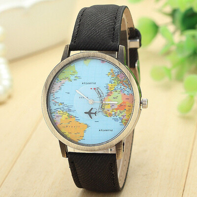

Womens Watches Best Sellers Globe Travel Map Denim Watch Minimalism Feminino Reloj Mujer Staat Zegarki Damskie Kadin Clock