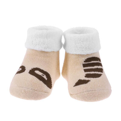 

1 Pair Newborn Baby Cotton Winter Girls Boys Loop Pile Cartoon Kids Socks