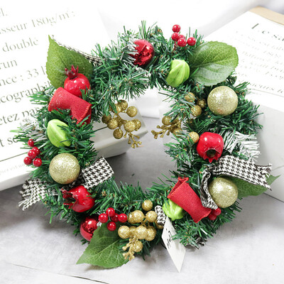 

〖Follure〗30cm Christmas Wreath Door Wall Ornament Garland Decoration Christmas Present