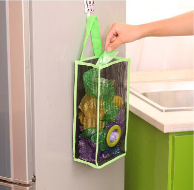 

〖Follure〗Hanging Garbage Bag Breathable Mesh Pouch Storage Shopping Bags Packing Kitchen