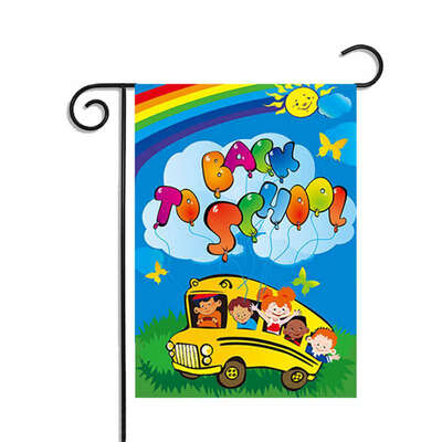 

DIY Flag Decoration Back to School Flags Double-sided Printing Waterproof Sunscreen Garden Flag-Back to School 1772x1181"