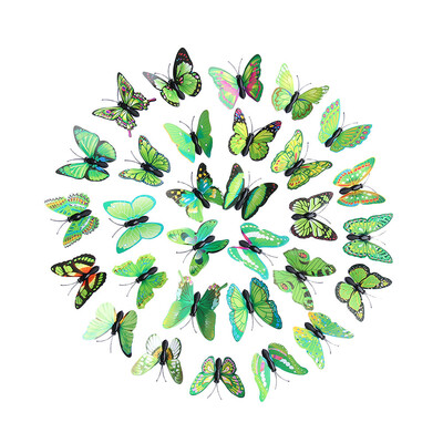 

〖Follure〗3D DIY Decal Wall Stickers Home Decor Rainbow Butterfly Stickers Room Decor BU