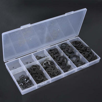 

Greensen 300 Pcs Carbon Steel E-Retaining Circlip Set Snap Ring Kit Assortment Kit