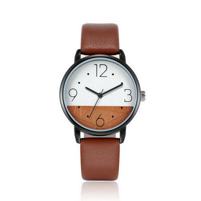

Fashion Leather Men Watches Simple Casual Male Quartz Wristwatches With Four Figures