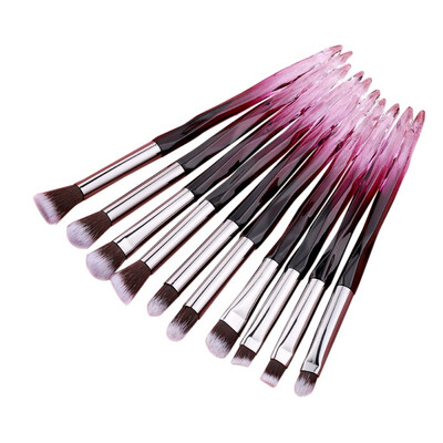 

2 Colors Crystal Makeup Brush Set Eye Makeup Eyeliner Eyebrow Eyeshadow Brush Set