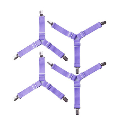 

〖Follure〗Elastic Bed Sheet Straps Clips Adjustable Heavy Duty Grippers Straps Suspender