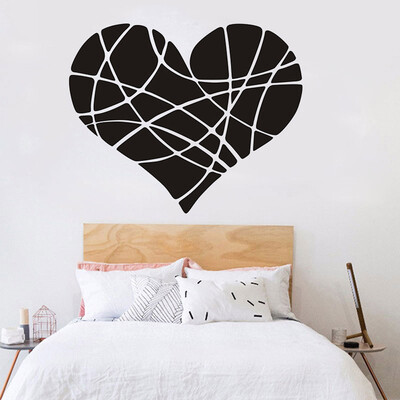 

Gobestart Valentines Day Love Geometry Window Wall Sticker Mural Decor Decal Removable