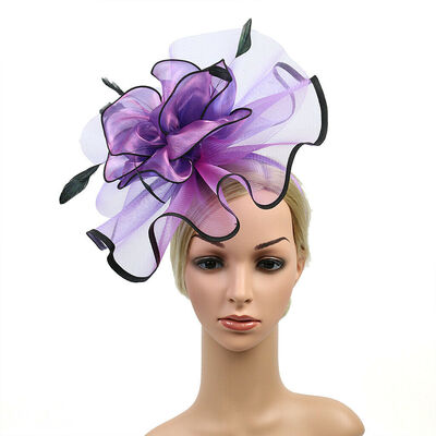 

Women Sinamay Fascinator Cocktail Party Hat Wedding Church Kentucky Derby Dress