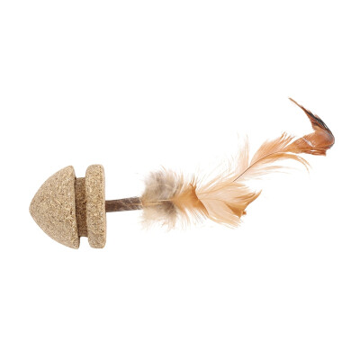 

Cat Feather Toy Natural Catnip Treat Ball Favor Chasing Pet Toys Healthy100 Safe Edible Treating Cats Play molar mouse Toy