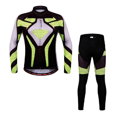 

WOSAWE Quick Dry Breathable Bike Bicycle Mountain Biking Unisex Cycling Jersey Pants Tights Clothing Sets Suits Long Sleeve Outdoo