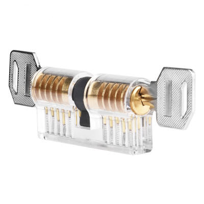 

Greensen Copper Acrylic Teaching Transparent Lock Double Sides Training Lock Practical Tool with 2 Keys