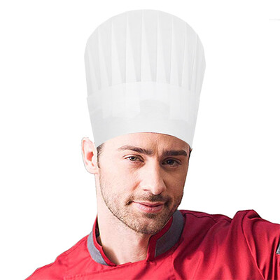 

Toponeto 1510PCS Disposable 9 Inch High Chef Hat Non Woven Adjustable Tall