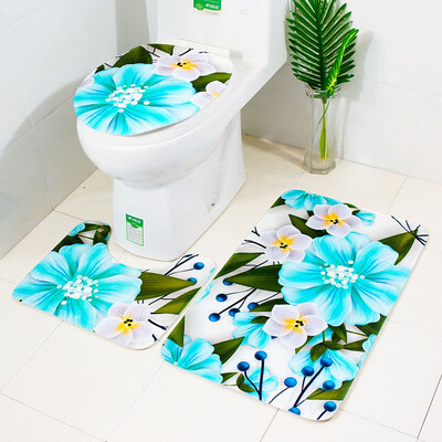 

〖Follure〗3pcs Non-Slip Suction Grip Bath Mat Bathroom Kitchen Carpet Doormats Decor